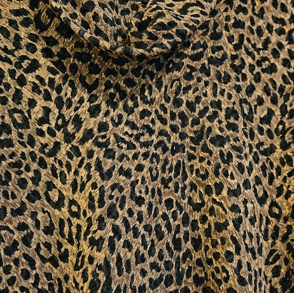Vintage Artex collection leopard print turtle neck long sleeve shirt size Medium - Picture 10 of 11